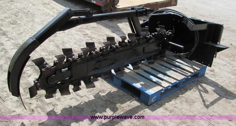 image for item C2304 Shop built skid steer trencher attachment