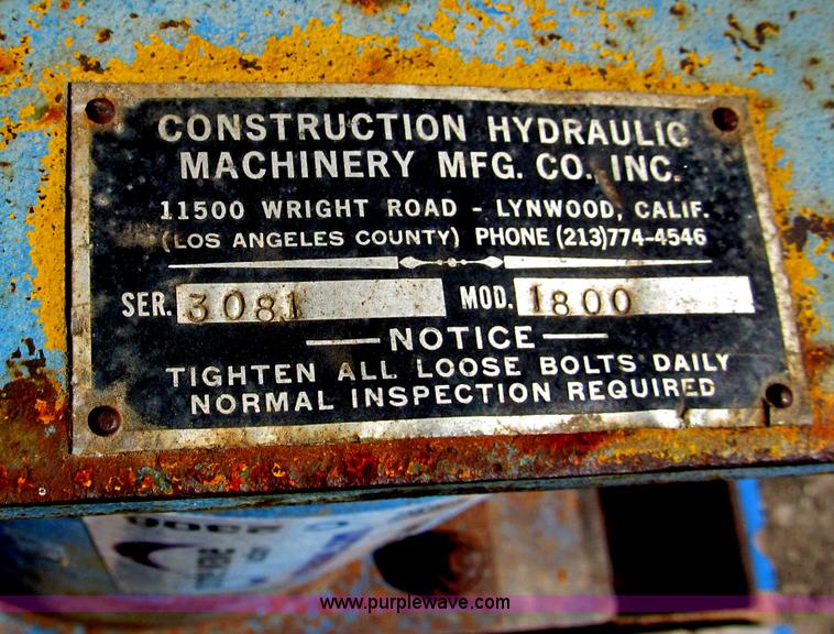 image for item C2308 Construction hydraulic plate compactor