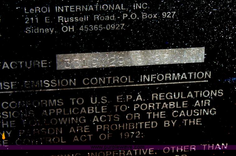 image for item D5185 1995 Leroi air compressor