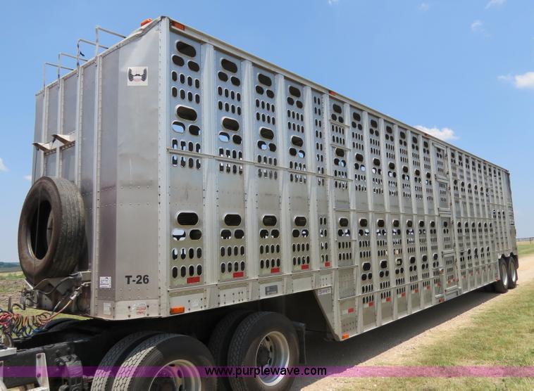 image for item B2412 2001 Barrett 50' livestock trailer