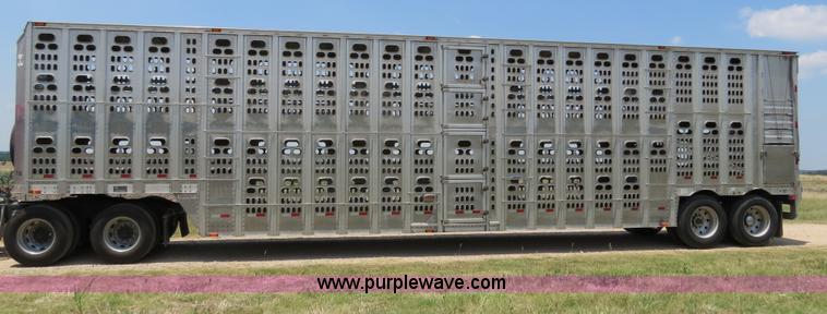 image for item B2412 2001 Barrett 50' livestock trailer