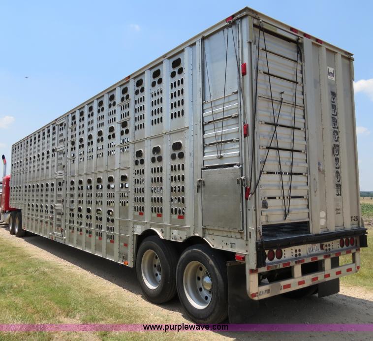 image for item B2412 2001 Barrett 50' livestock trailer