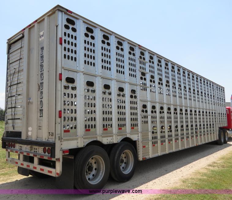 image for item B2412 2001 Barrett 50' livestock trailer