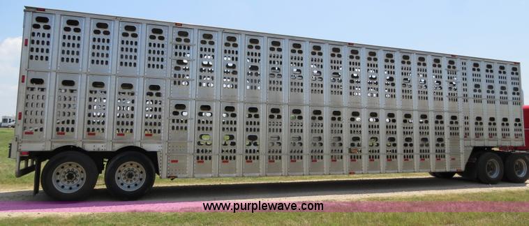 image for item B2412 2001 Barrett 50' livestock trailer