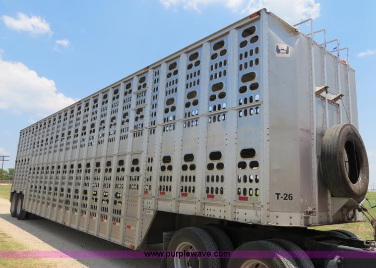 image for item B2412 2001 Barrett 50' livestock trailer