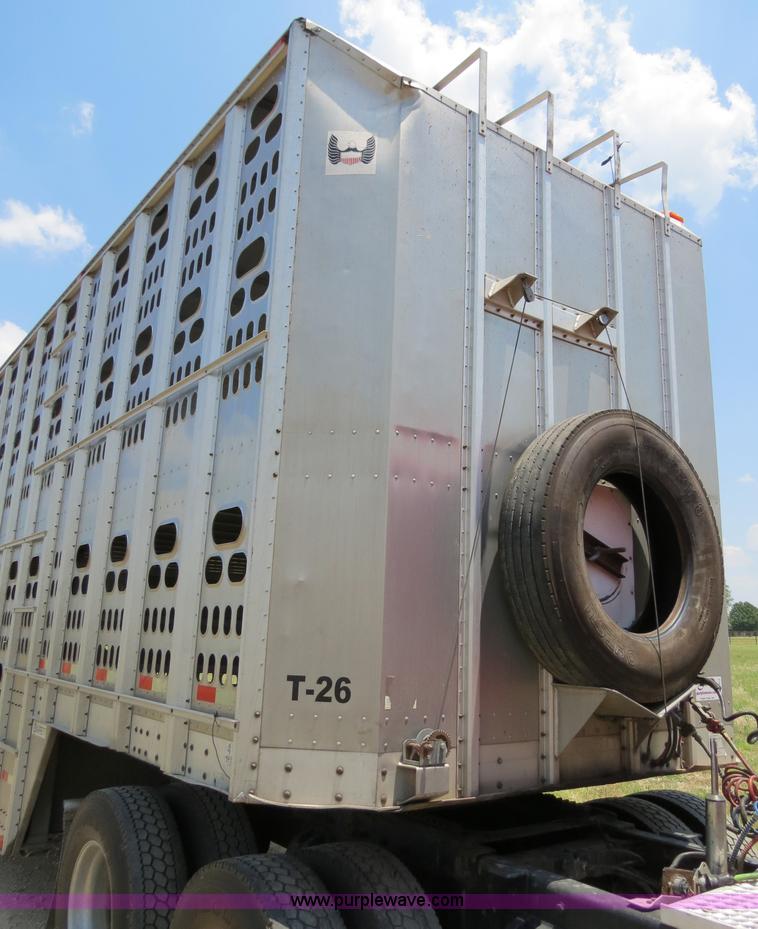 image for item B2412 2001 Barrett 50' livestock trailer