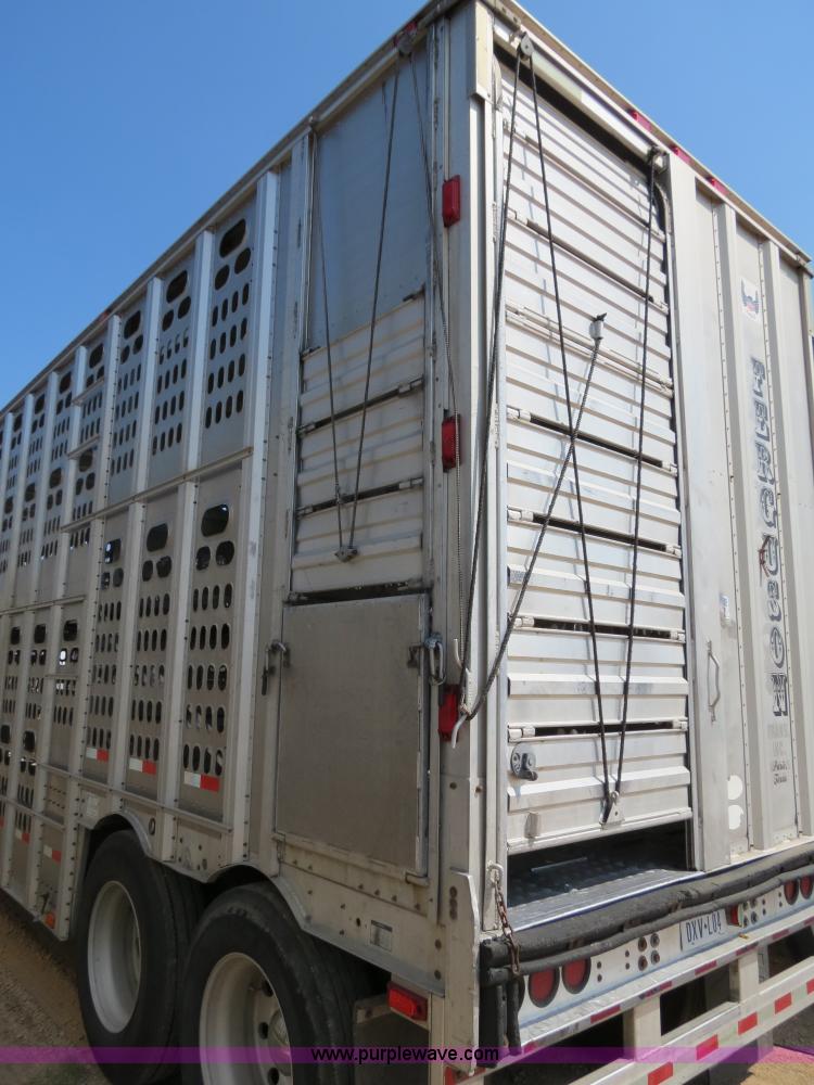 image for item B2412 2001 Barrett 50' livestock trailer
