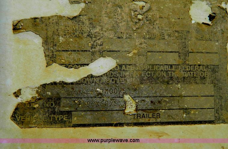 image for item B3777 1993 Merritt aluminum grain trailer