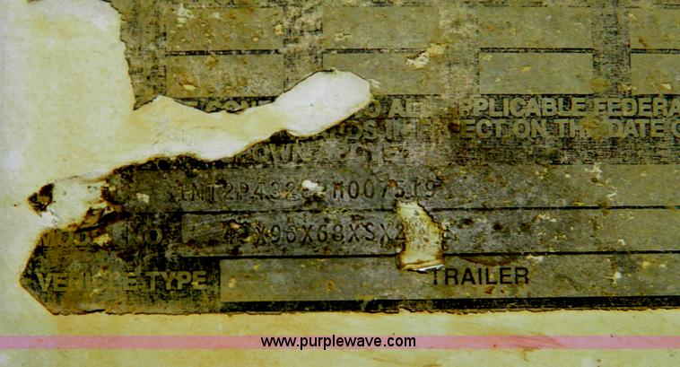 image for item B3777 1993 Merritt aluminum grain trailer