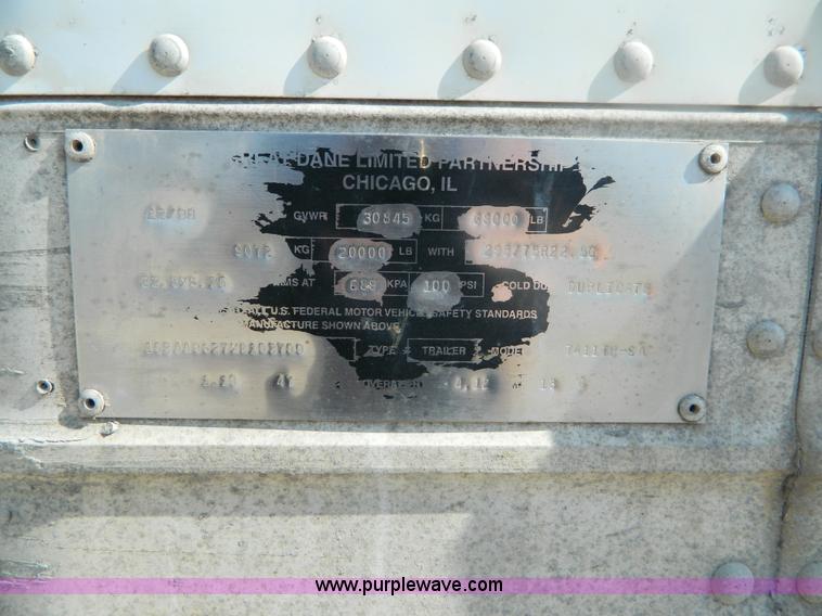 image for item B3791 1999 Great Dane van trailer