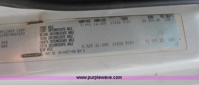 image for item C2556 2000 Freightliner FL70 semi truck