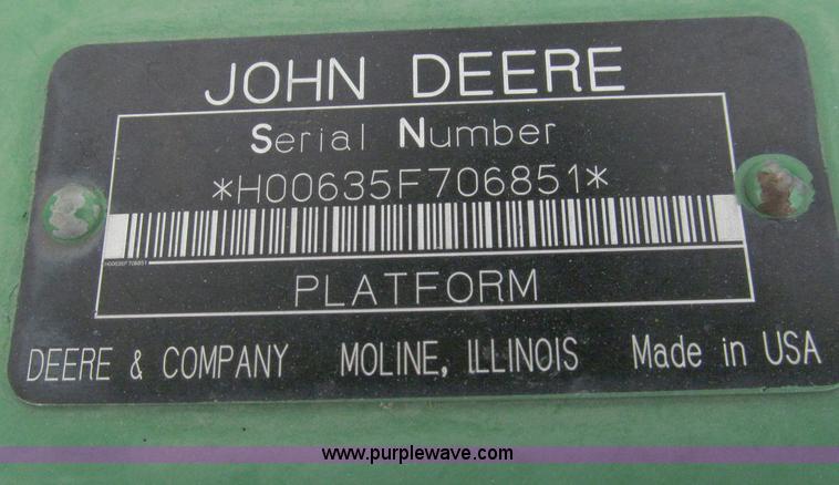 image for item C3513 2004 John Deere 635F HydraFlex platform header