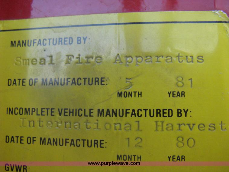 image for item A6450 1981 International 1824 off-road firetruck