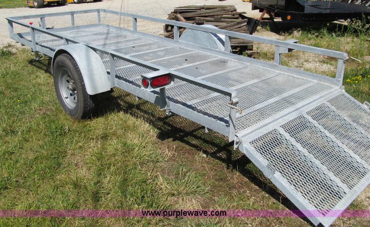 image for item A8345 Shop built equipment trailer