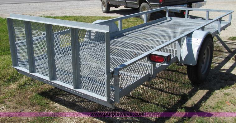 image for item A8345 Shop built equipment trailer