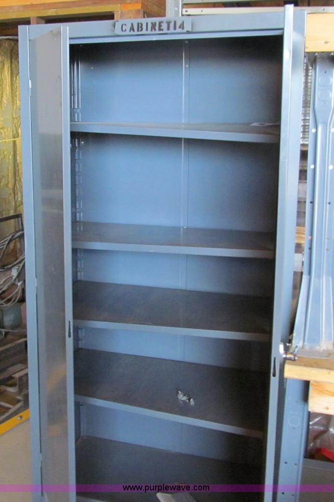 image for item A8350 (3) tables and a steel cabinet