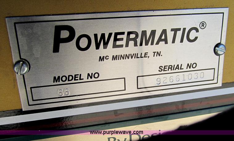 image for item A8358 Powermatic 66 table saw