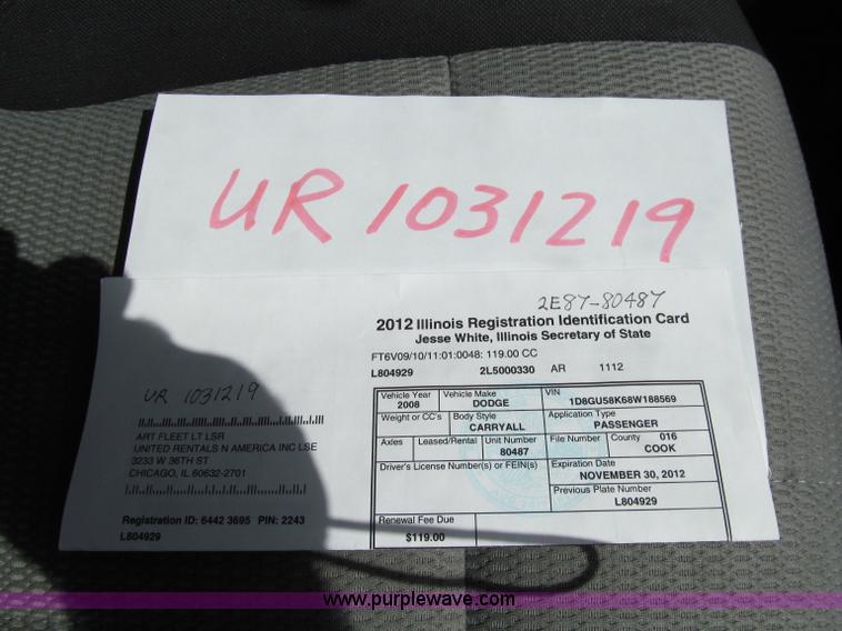 image for item A8410 2008 Dodge Nitro SLT SUV