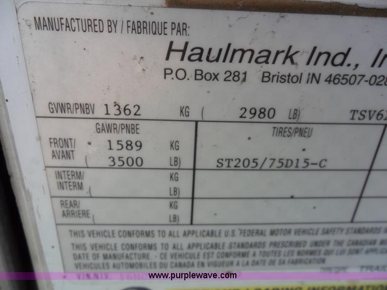 image for item B1318 2009 Haulmark Transport DLX trailer