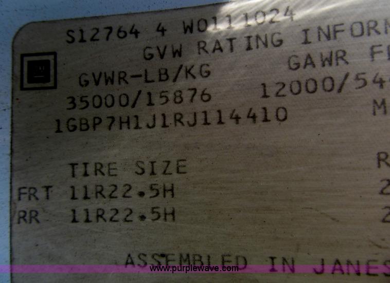 image for item B2741 1994 Chevrolet Kodiak utility truck