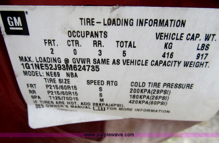 image for item B2743 2003 Chevrolet Malibu LS