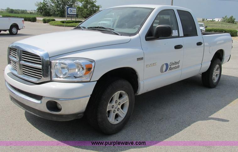 image for item B2755 2008 Dodge Ram 1500 Big Horn Edition quad cab pickup truck