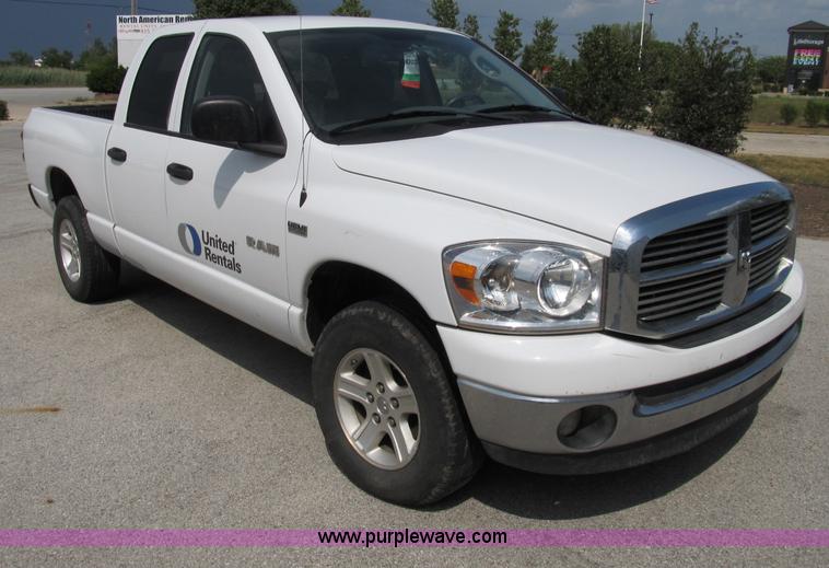 image for item B2755 2008 Dodge Ram 1500 Big Horn Edition quad cab pickup truck