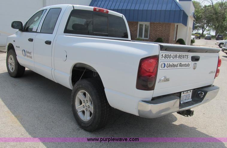 image for item B2755 2008 Dodge Ram 1500 Big Horn Edition quad cab pickup truck