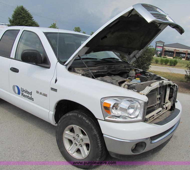 image for item B2755 2008 Dodge Ram 1500 Big Horn Edition quad cab pickup truck