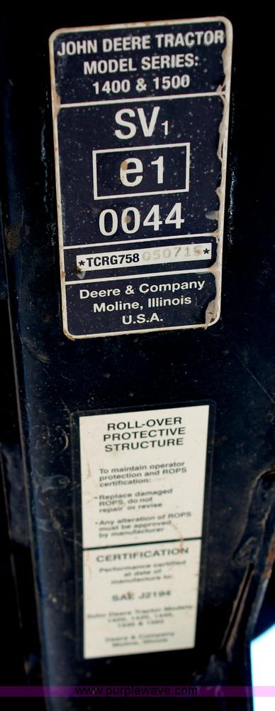 image for item C2597 2008 John Deere 1565 Series II lawn mower