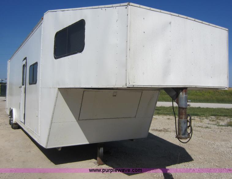 image for item D5544 1980 28' tandem axle enclosed trailer