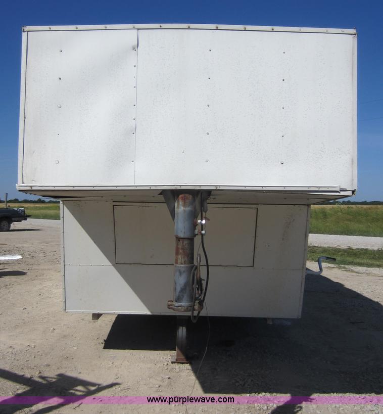 image for item D5544 1980 28' tandem axle enclosed trailer