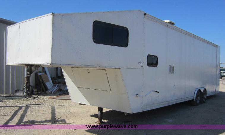 image for item D5544 1980 28' tandem axle enclosed trailer