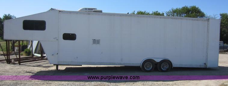 image for item D5544 1980 28' tandem axle enclosed trailer