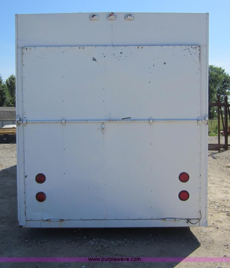 image for item D5544 1980 28' tandem axle enclosed trailer