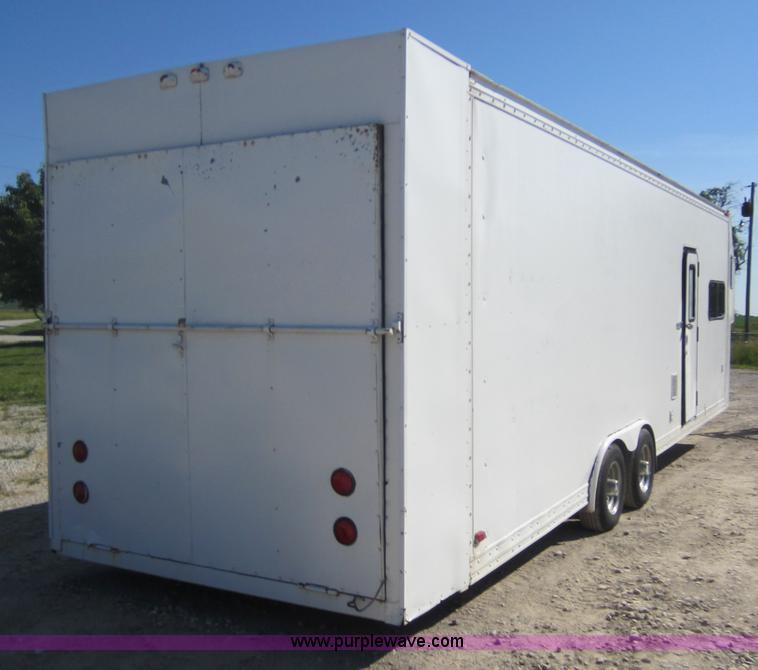 image for item D5544 1980 28' tandem axle enclosed trailer