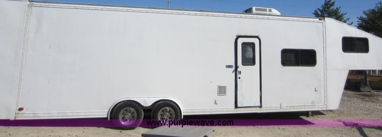 image for item D5544 1980 28' tandem axle enclosed trailer
