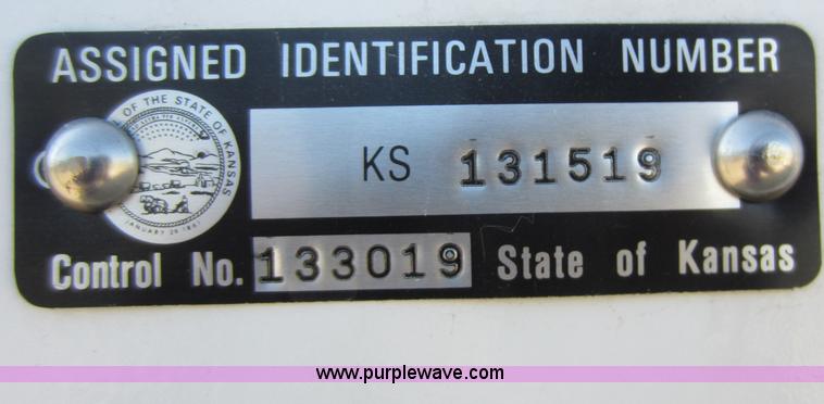 image for item D5544 1980 28' tandem axle enclosed trailer