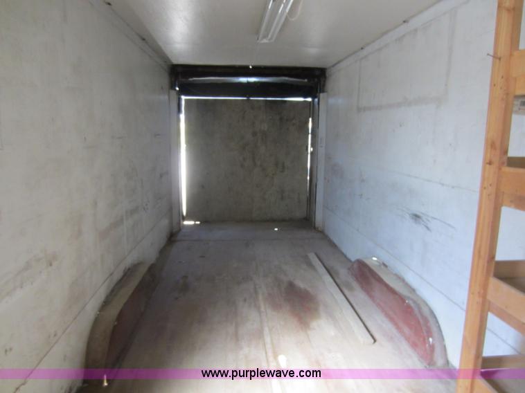 image for item D5544 1980 28' tandem axle enclosed trailer