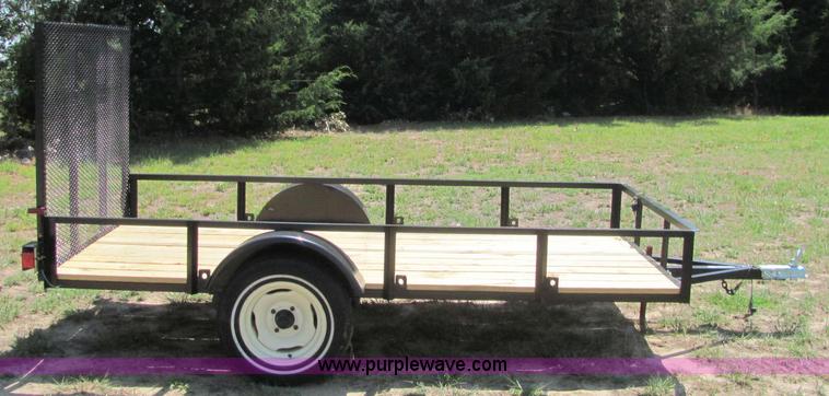 image for item L9880 2012 shop built 5 x 10 utility trailer