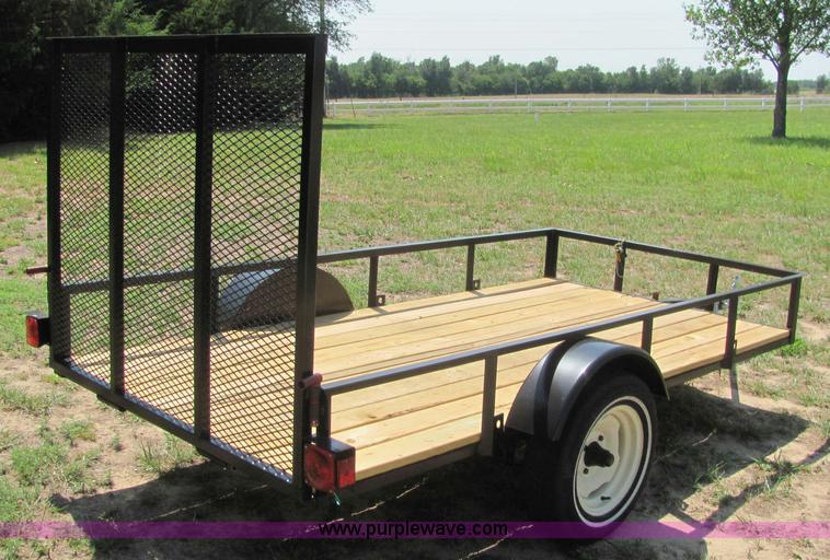 image for item L9880 2012 shop built 5 x 10 utility trailer