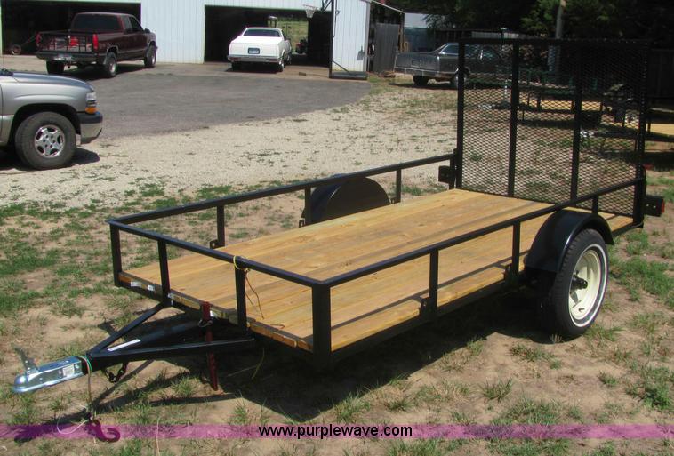 image for item L9880 2012 shop built 5 x 10 utility trailer