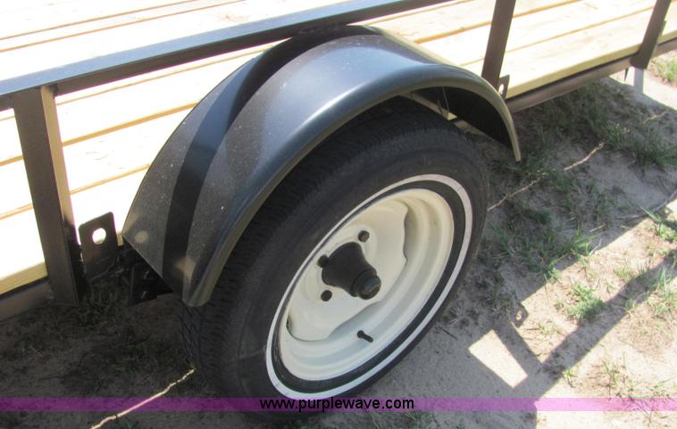 image for item L9880 2012 shop built 5 x 10 utility trailer