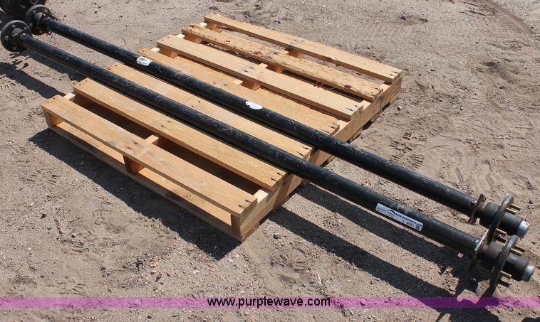 image for item L9921 (2) Rockwell American 3,500 lbs trailer axles