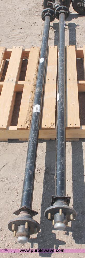 image for item L9921 (2) Rockwell American 3,500 lbs trailer axles