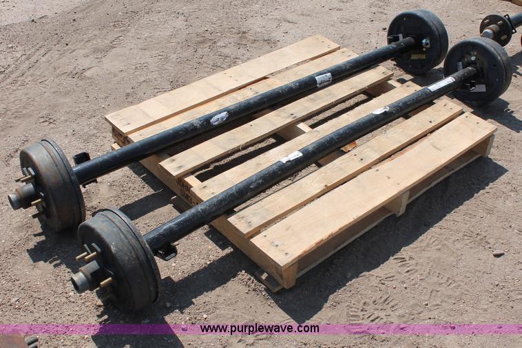 (2) Rockwell American 3,500 lbs trailer axles with brakes in Sublette
