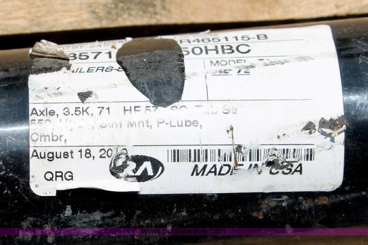 image for item L9922 (2) Rockwell American 3,500 lbs trailer axles with brakes