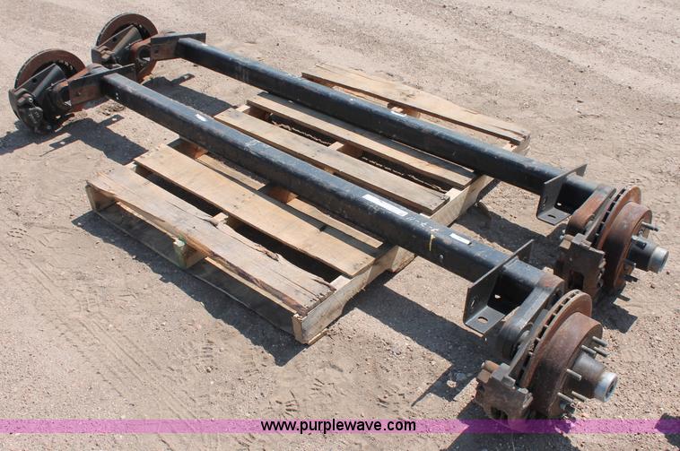 image for item L9923 (2) Con-Way 7,500 lbs torture axles with brakes