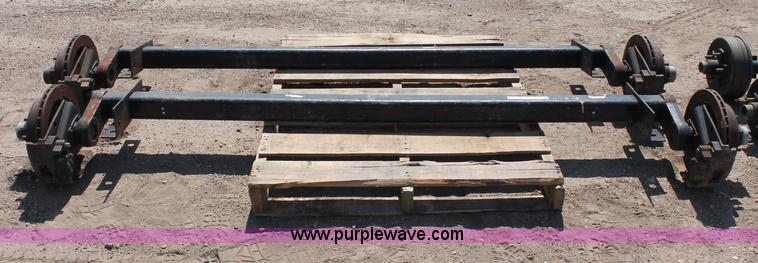 image for item L9923 (2) Con-Way 7,500 lbs torture axles with brakes