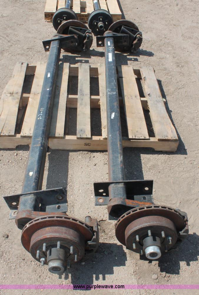 image for item L9923 (2) Con-Way 7,500 lbs torture axles with brakes
